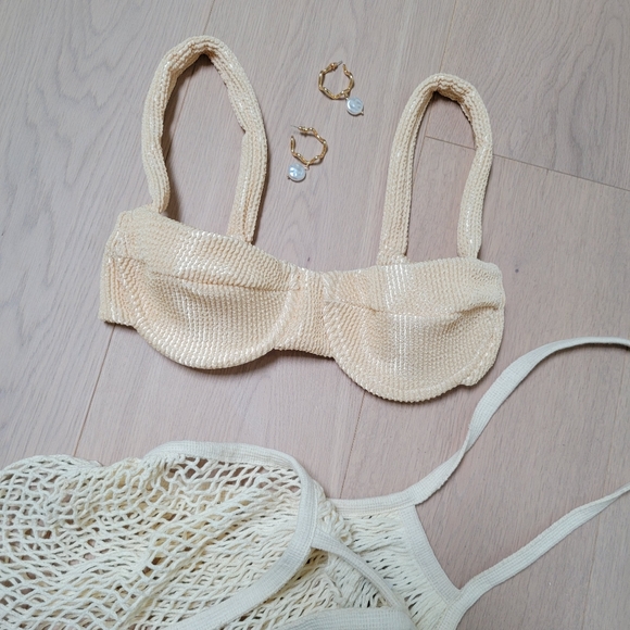 *SOLD* SOAH Riley Cream Bustier Bikini Top - Picture 2 of 5